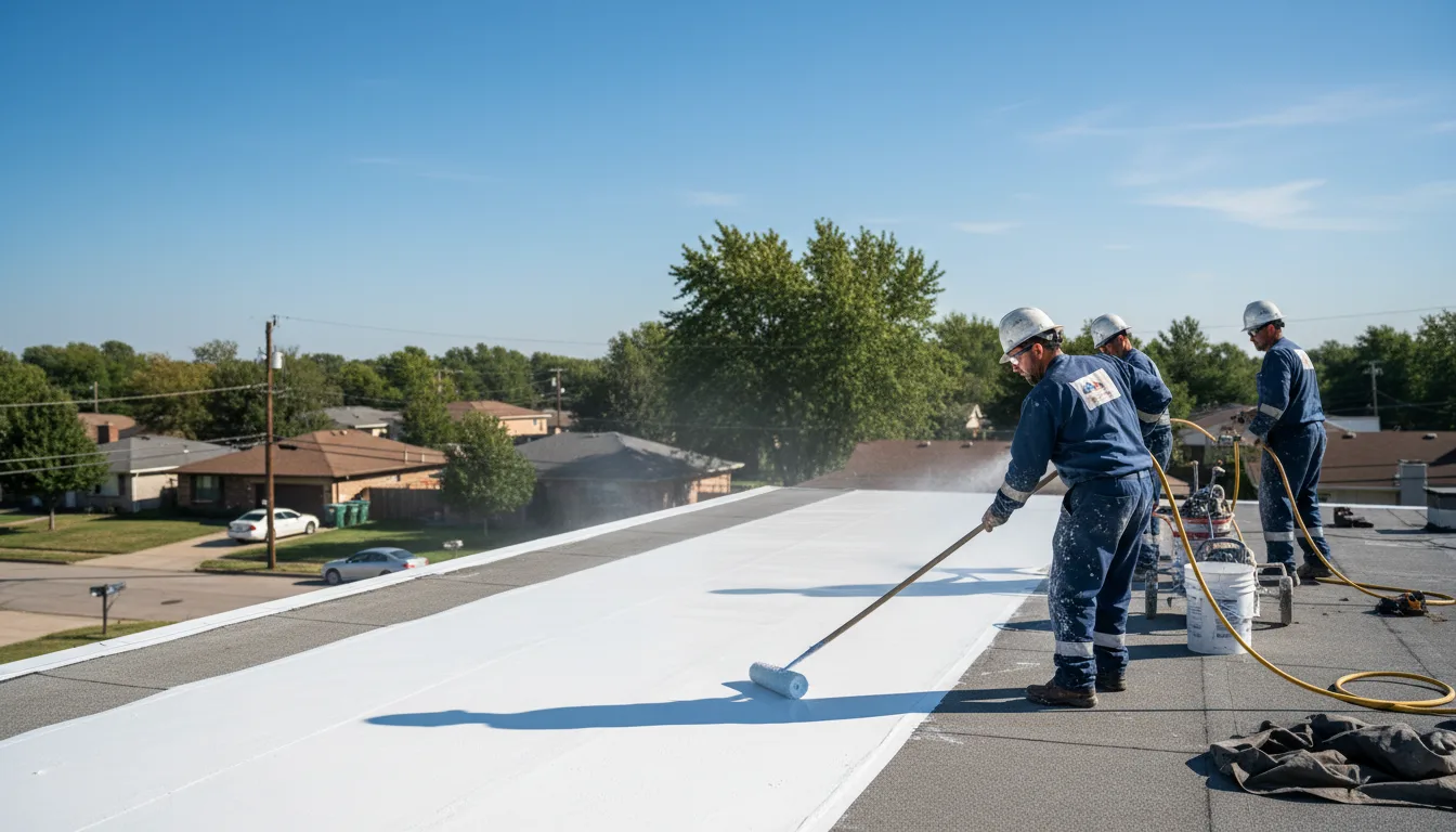 Commercial roof coating in Bluffton, TX near me